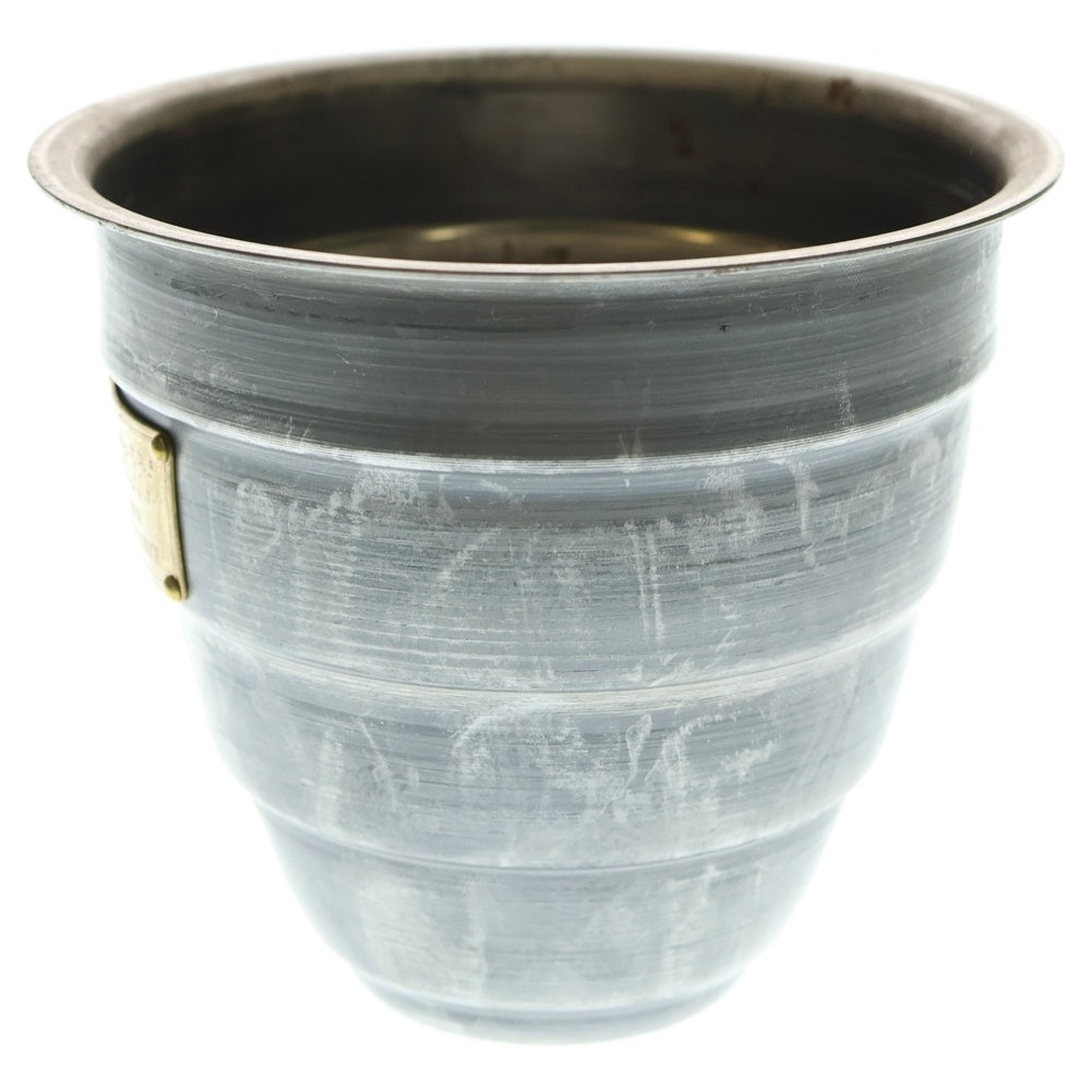 m&m(エムアンドエム) ×MASSES POT TYPE 1 - Chrysails STEEL / SMALL マシス クリサリス 鉄鉢 ポット シルバー