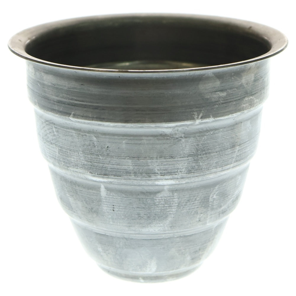 m&m(エムアンドエム) ×MASSES POT TYPE 1 - Chrysails STEEL / SMALL マシス クリサリス 鉄鉢 ポット シルバー
