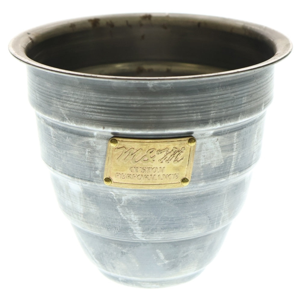 m&m(エムアンドエム) ×MASSES POT TYPE 1 - Chrysails STEEL / SMALL マシス クリサリス 鉄鉢 ポット シルバー