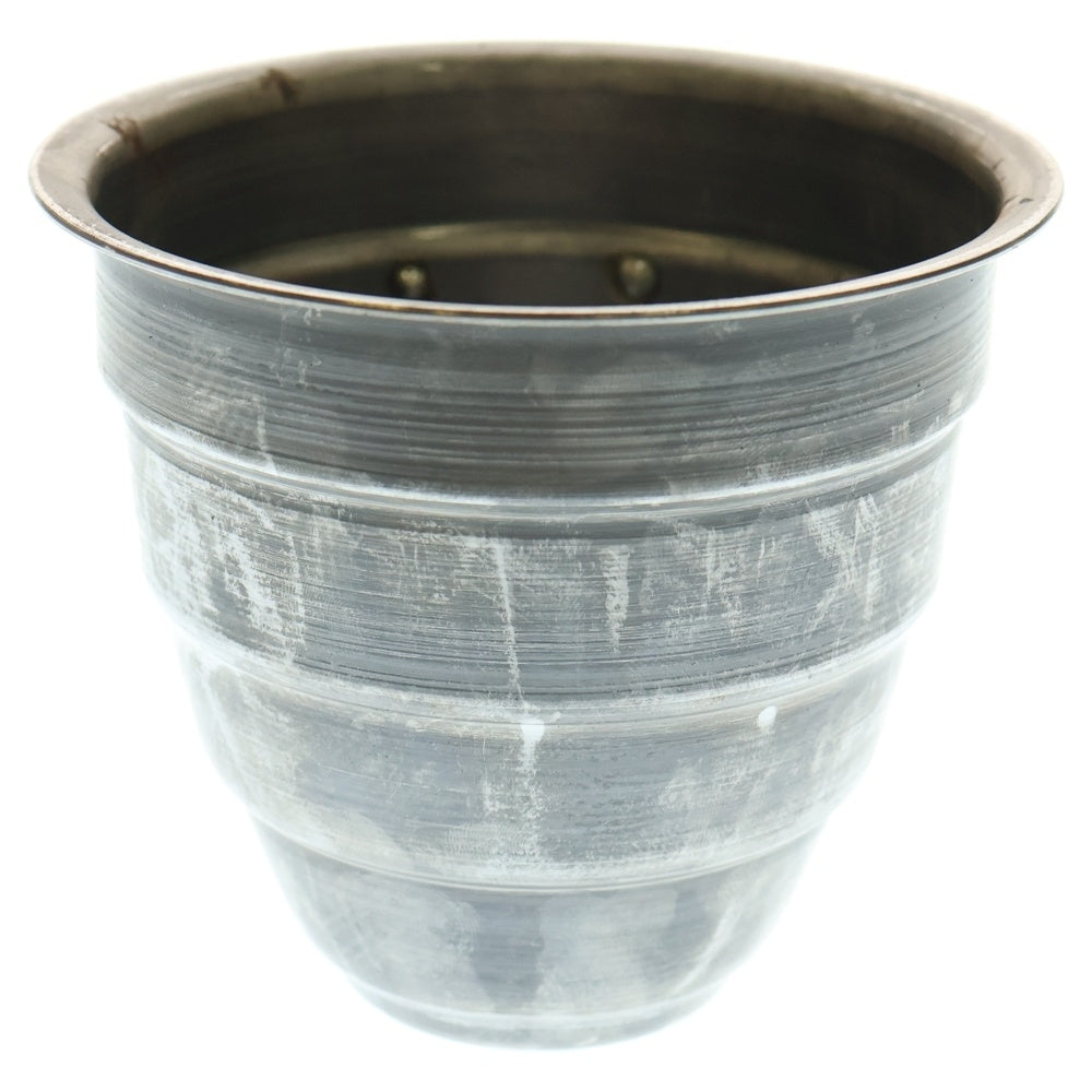 m&m(エムアンドエム) ×MASSES POT TYPE 1 - Chrysails STEEL / SMALL マシス クリサリス 鉄鉢 ポット シルバー