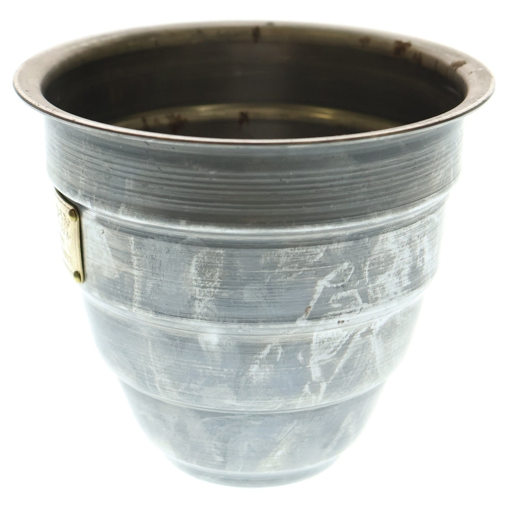 m&m(エムアンドエム) ×MASSES POT TYPE 1 - Chrysails STEEL / SMALL マシス クリサリス 鉄鉢 ポット シルバー