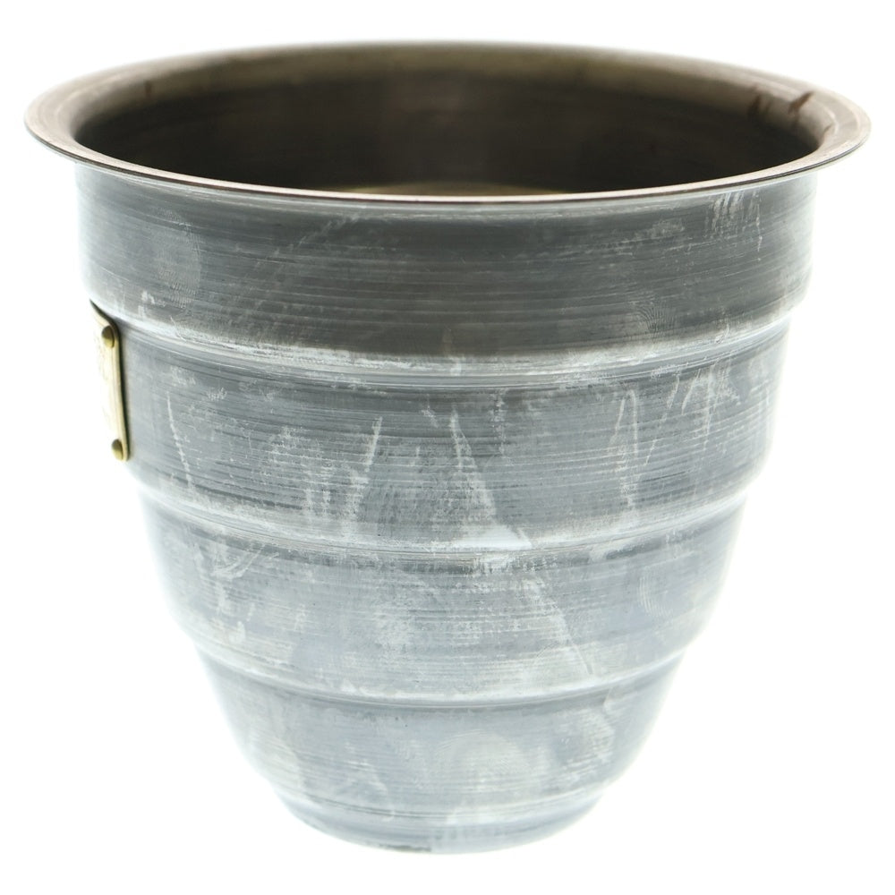 m&m(エムアンドエム) ×MASSES POT TYPE 1 - Chrysails STEEL / SMALL マシス クリサリス 鉄鉢 ポット シルバー