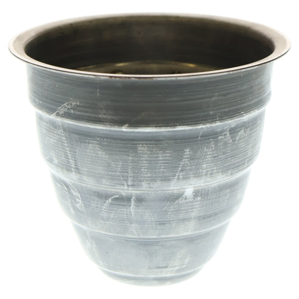 m&m(エムアンドエム) ×MASSES POT TYPE 1 - Chrysails STEEL / SMALL マシス クリサリス 鉄鉢 ポット シルバー