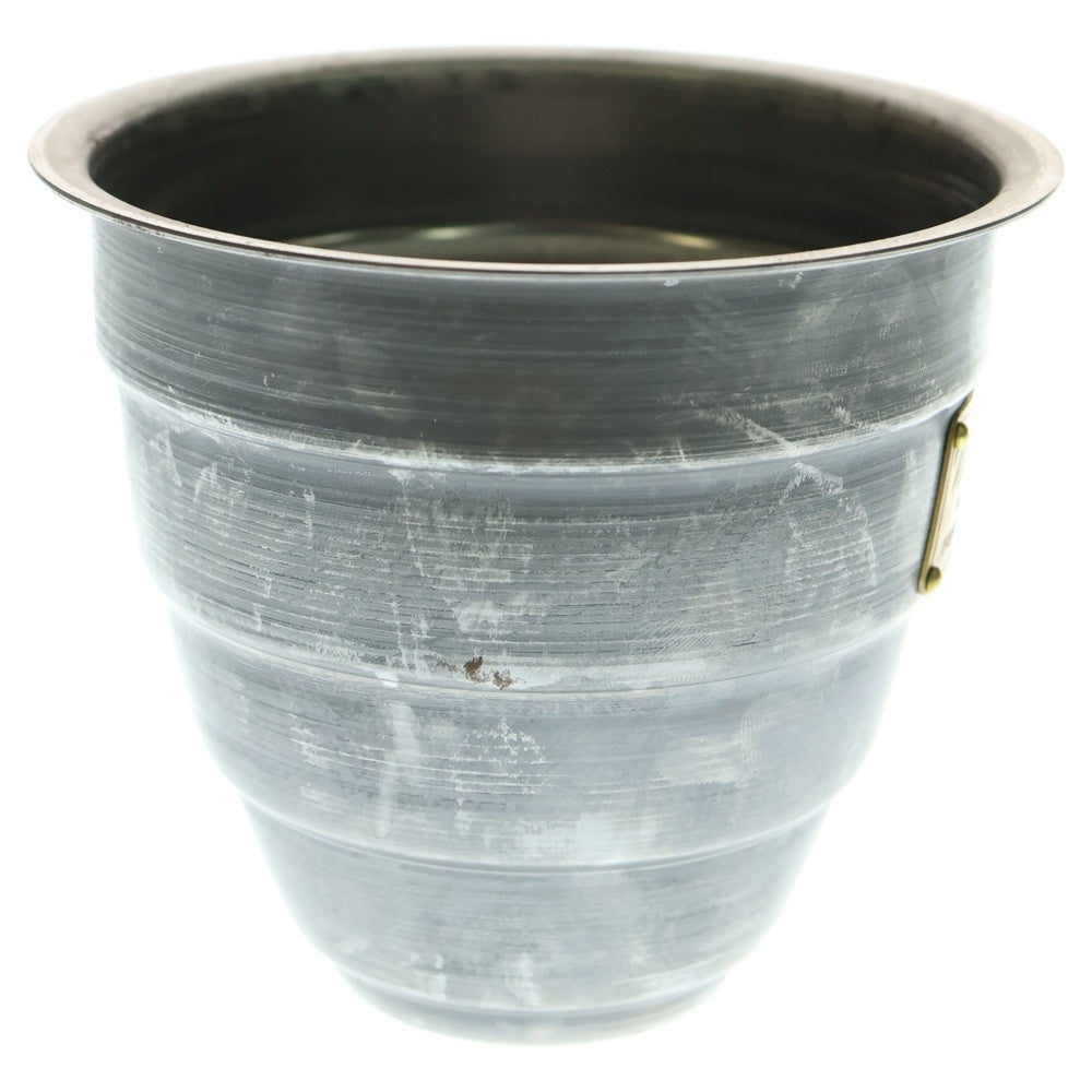 m&m(エムアンドエム) ×MASSES POT TYPE 1 - Chrysails STEEL / SMALL マシス クリサリス 鉄鉢 ポット シルバー