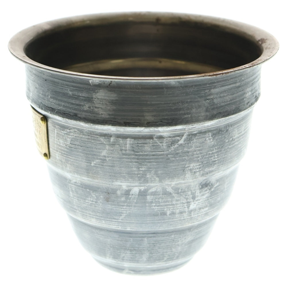 m&m(エムアンドエム) ×MASSES POT TYPE 1 - Chrysails STEEL / SMALL マシス クリサリス 鉄鉢 ポット シルバー
