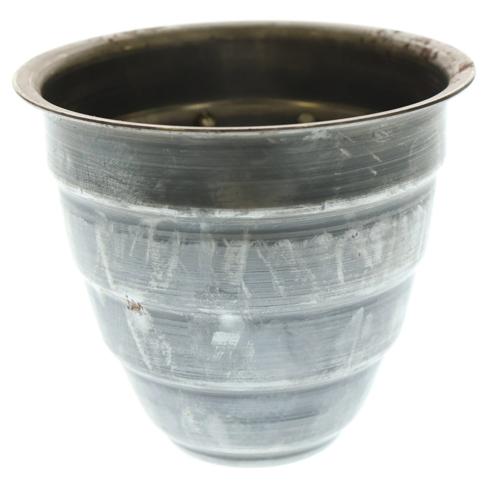 m&m(エムアンドエム) ×MASSES POT TYPE 1 - Chrysails STEEL / SMALL マシス クリサリス 鉄鉢 ポット シルバー