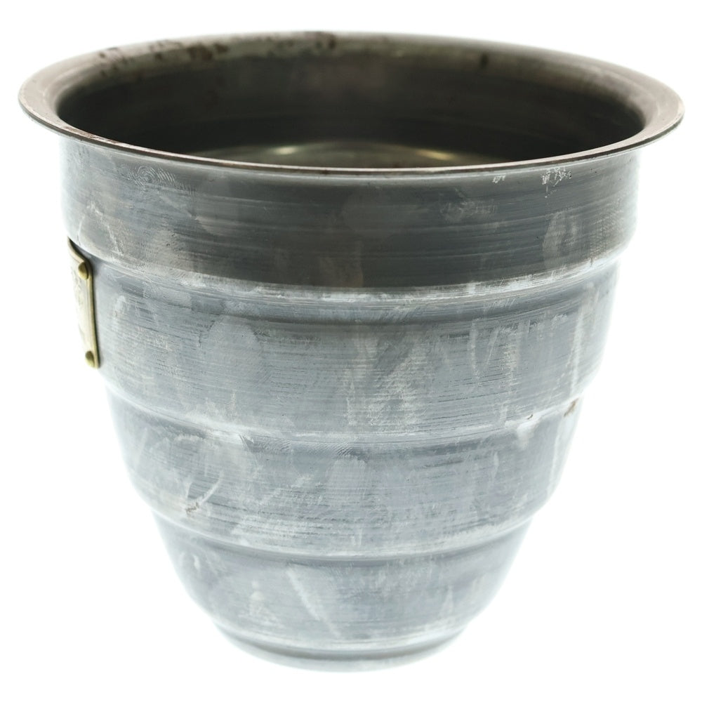 m&m(エムアンドエム) ×MASSES POT TYPE 1 - Chrysails STEEL / SMALL マシス クリサリス 鉄鉢 ポット シルバー