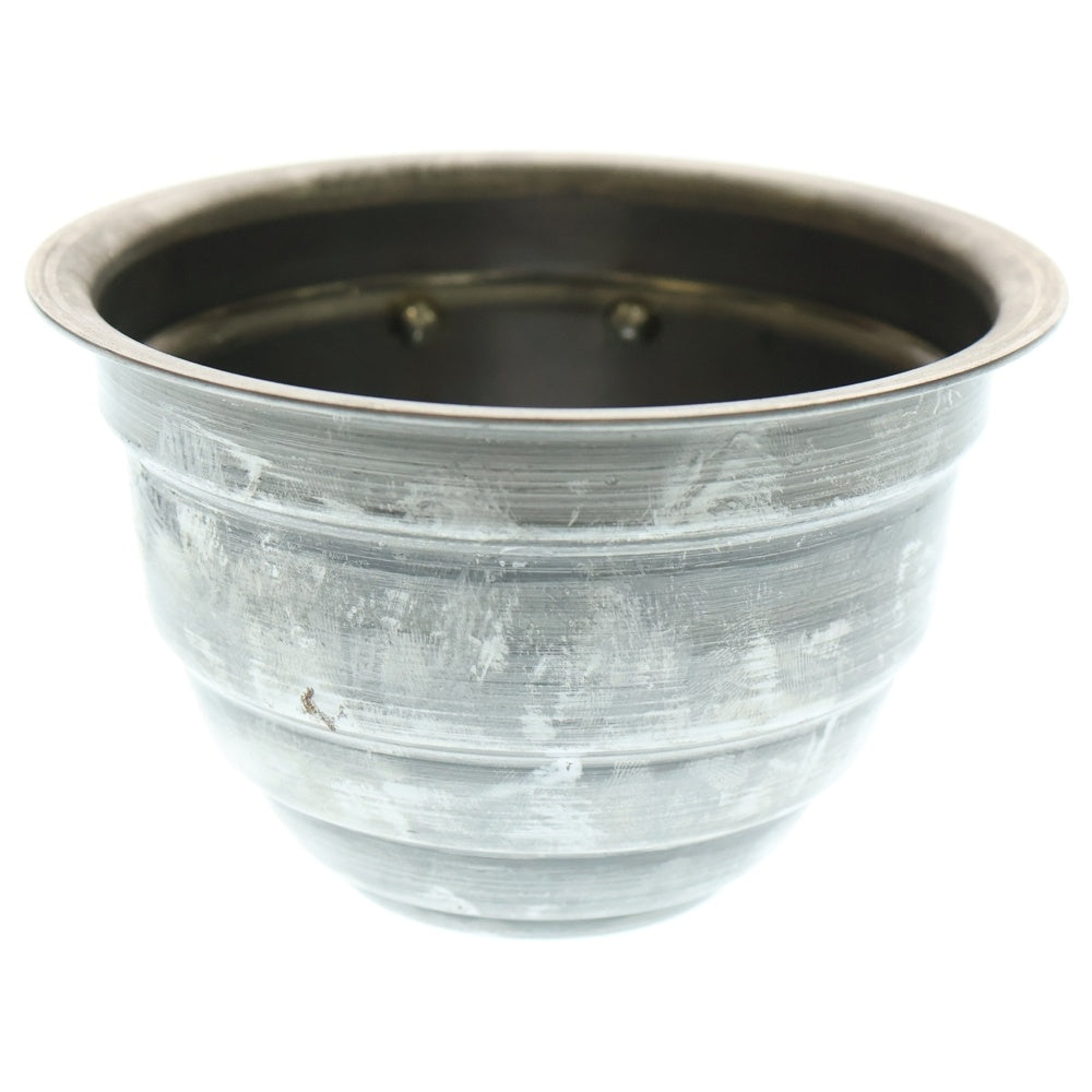 m&m(エムアンドエム) ×MASSES POT TYPE 4 - TERMIT STEEL / SMALL マシス ターミット 鉄鉢 ポット シルバー