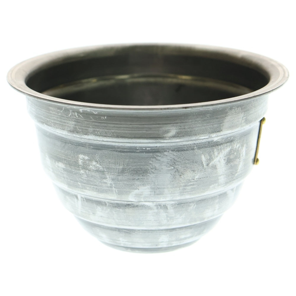 m&m(エムアンドエム) ×MASSES POT TYPE 4 - TERMIT STEEL / SMALL マシス ターミット 鉄鉢 ポット シルバー