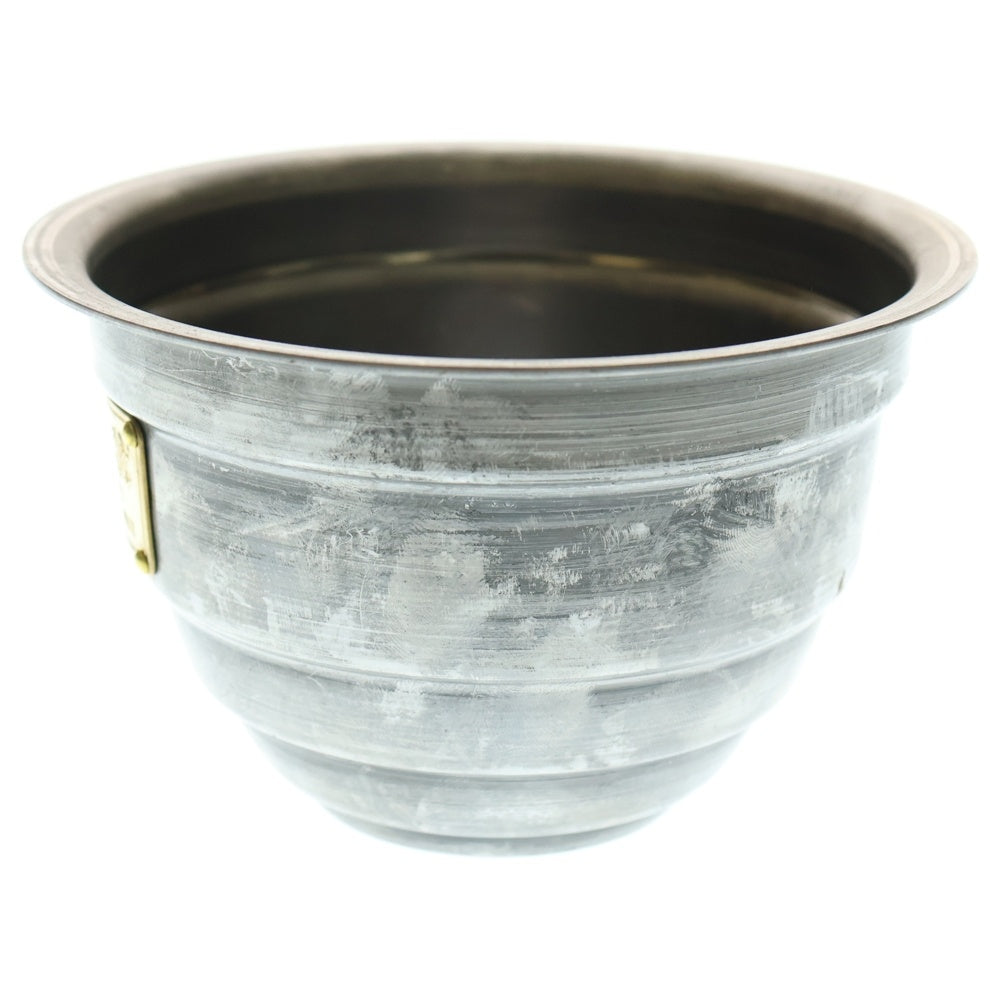 m&m(エムアンドエム) ×MASSES POT TYPE 4 - TERMIT STEEL / SMALL マシス ターミット 鉄鉢 ポット シルバー