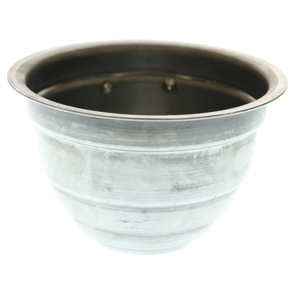 m&m(エムアンドエム) ×MASSES POT TYPE 4 - TERMIT STEEL / SMALL マシス ターミット 鉄鉢 ポット シルバー