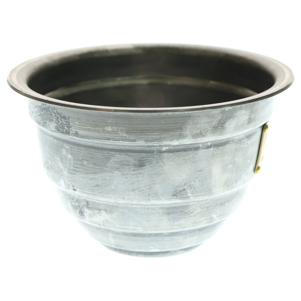 m&m(エムアンドエム) ×MASSES POT TYPE 4 - TERMIT STEEL / SMALL マシス ターミット 鉄鉢 ポット シルバー