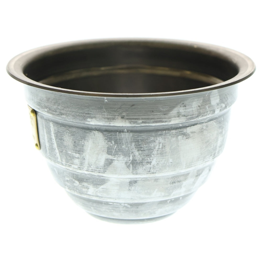 m&m(エムアンドエム) ×MASSES POT TYPE 4 - TERMIT STEEL / SMALL マシス ターミット 鉄鉢 ポット シルバー