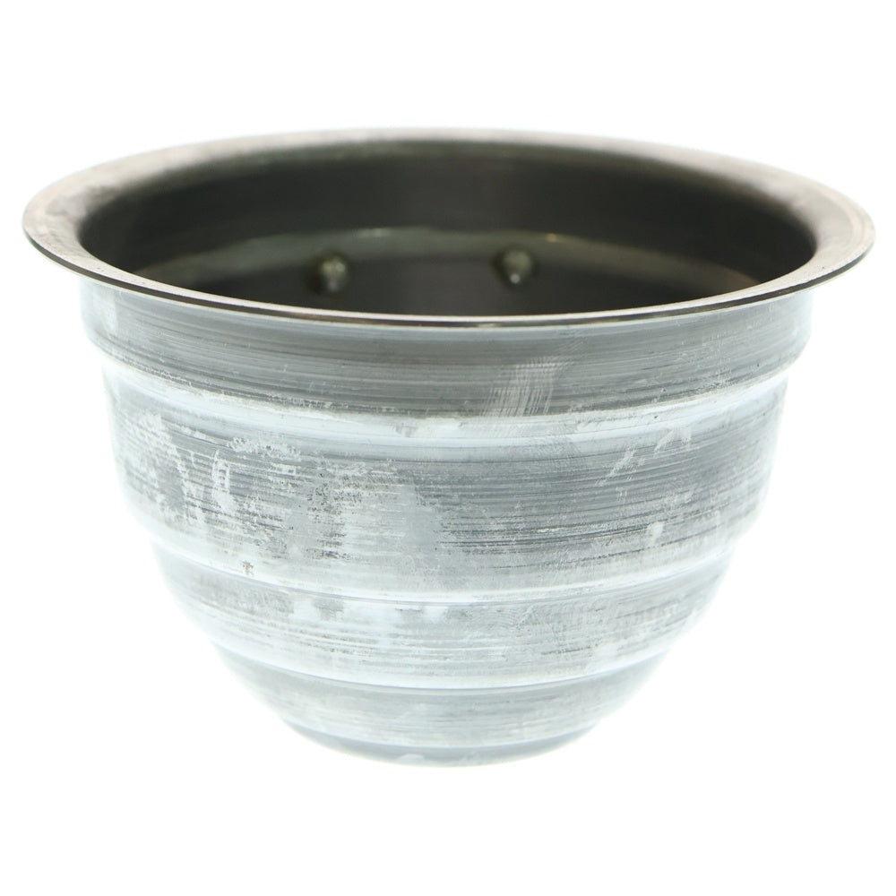 m&m(エムアンドエム) ×MASSES POT TYPE 4 - TERMIT STEEL / SMALL マシス ターミット 鉄鉢 ポット シルバー