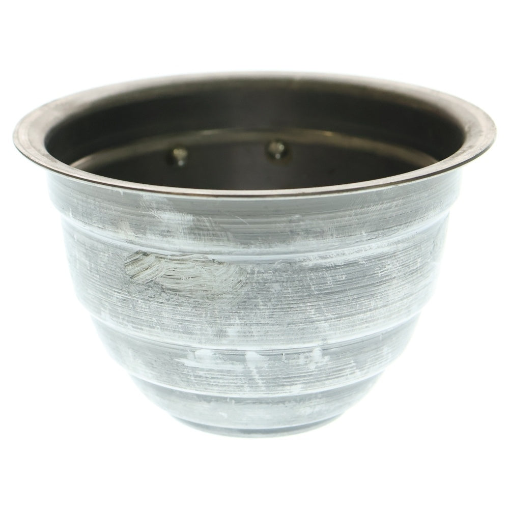 m&m(エムアンドエム) ×MASSES POT TYPE 4 - TERMIT STEEL / SMALL マシス ターミット 鉄鉢 ポット シルバー