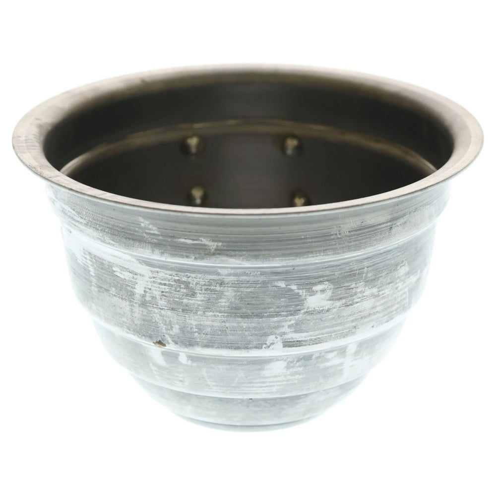 m&m(エムアンドエム) ×MASSES POT TYPE 4 - TERMIT STEEL / SMALL マシス ターミット 鉄鉢 ポット シルバー