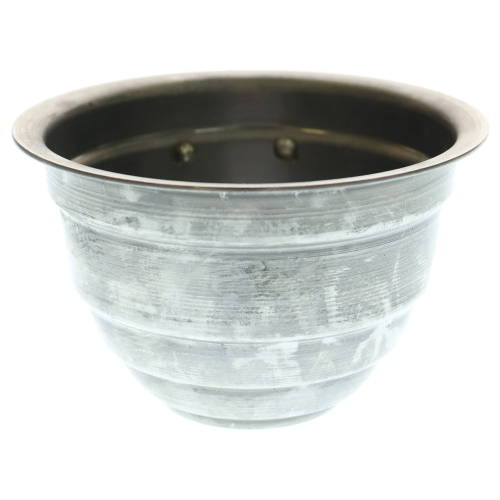 m&m(エムアンドエム) ×MASSES POT TYPE 4 - TERMIT STEEL / SMALL マシス ターミット 鉄鉢 ポット シルバー