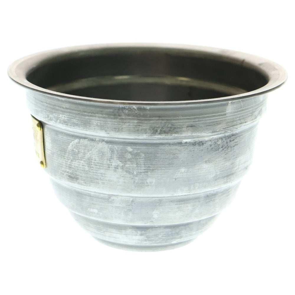 m&m(エムアンドエム) ×MASSES POT TYPE 4 - TERMIT STEEL / SMALL マシス ターミット 鉄鉢 ポット シルバー