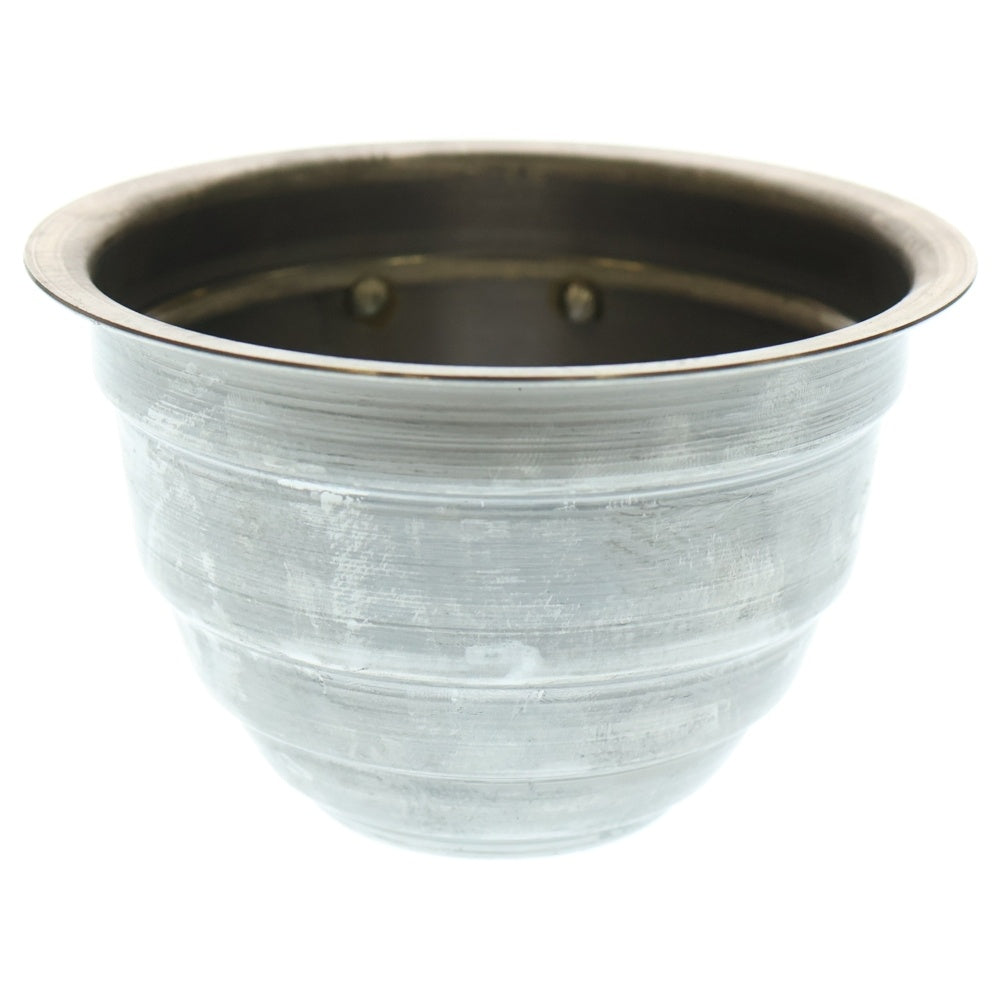 m&m(エムアンドエム) ×MASSES POT TYPE 4 - TERMIT STEEL / SMALL マシス ターミット 鉄鉢 ポット シルバー