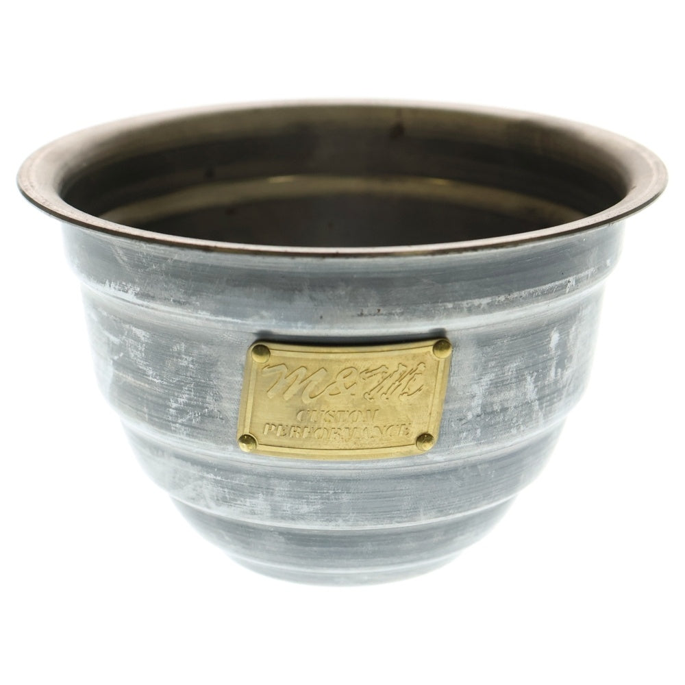 m&m(エムアンドエム) ×MASSES POT TYPE 4 - TERMIT STEEL / SMALL マシス ターミット 鉄鉢 ポット シルバー