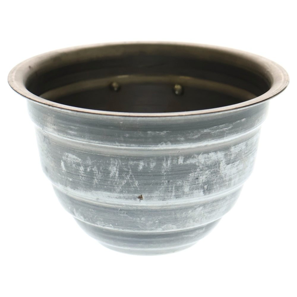 m&m(エムアンドエム) ×MASSES POT TYPE 4 - TERMIT STEEL / SMALL マシス ターミット 鉄鉢 ポット シルバー