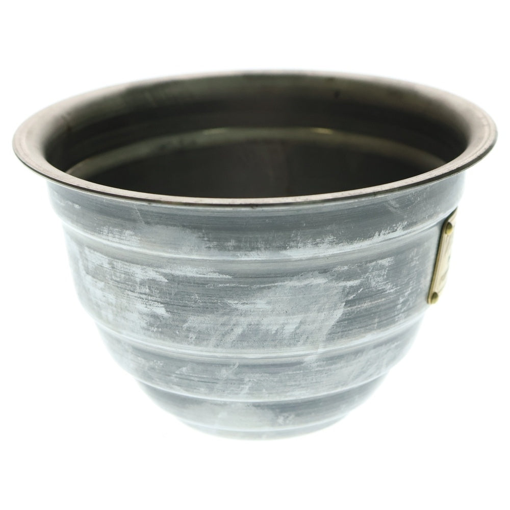 m&m(エムアンドエム) ×MASSES POT TYPE 4 - TERMIT STEEL / SMALL マシス ターミット 鉄鉢 ポット シルバー