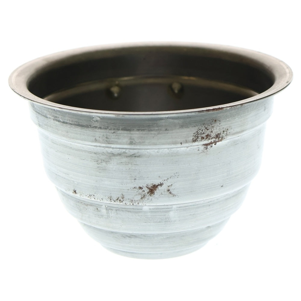 m&m(エムアンドエム) ×MASSES POT TYPE 4 - TERMIT STEEL / SMALL マシス ターミット 鉄鉢 ポット シルバー