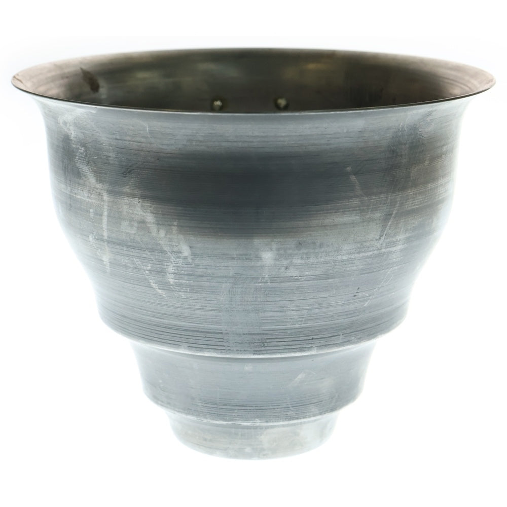 m&m(エムアンドエム) ×MASSES POT TYPE 5 - Conch STEEL / MEDIUM マシス コンク 鉄鉢 ポット シルバー