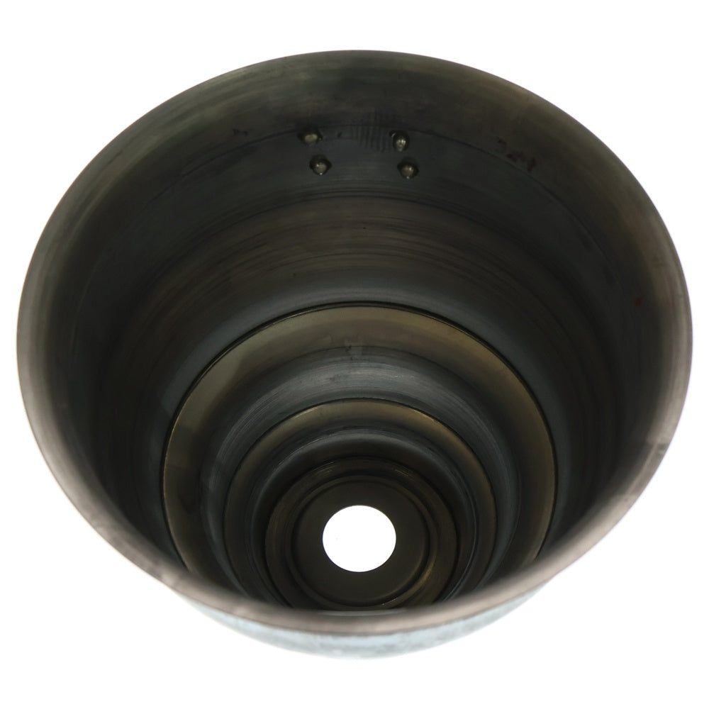 m&m(エムアンドエム) ×MASSES POT TYPE 5 - Conch STEEL / MEDIUM マシス コンク 鉄鉢 ポット シルバー