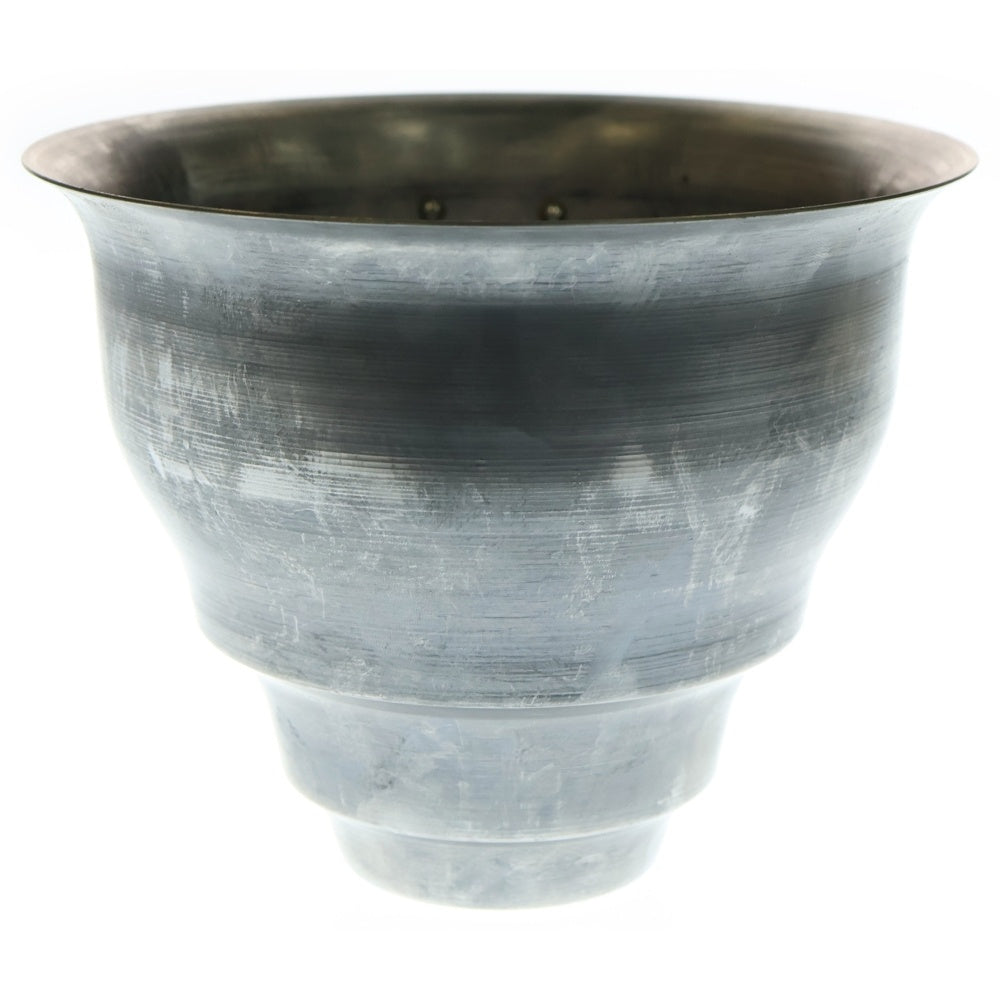 m&m(エムアンドエム) ×MASSES POT TYPE 5 - Conch STEEL / MEDIUM マシス コンク 鉄鉢 ポット シルバー