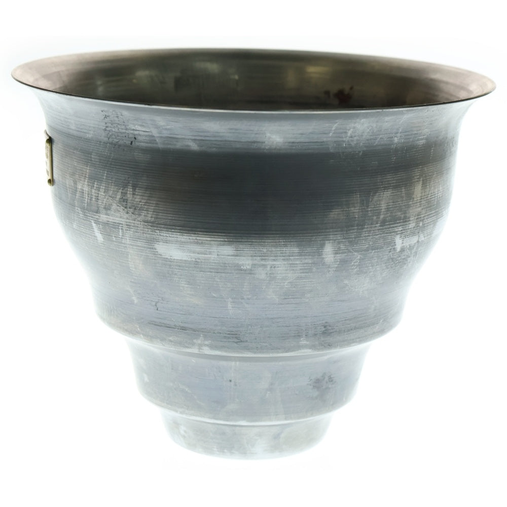 m&m(エムアンドエム) ×MASSES POT TYPE 5 - Conch STEEL / MEDIUM マシス コンク 鉄鉢 ポット シルバー