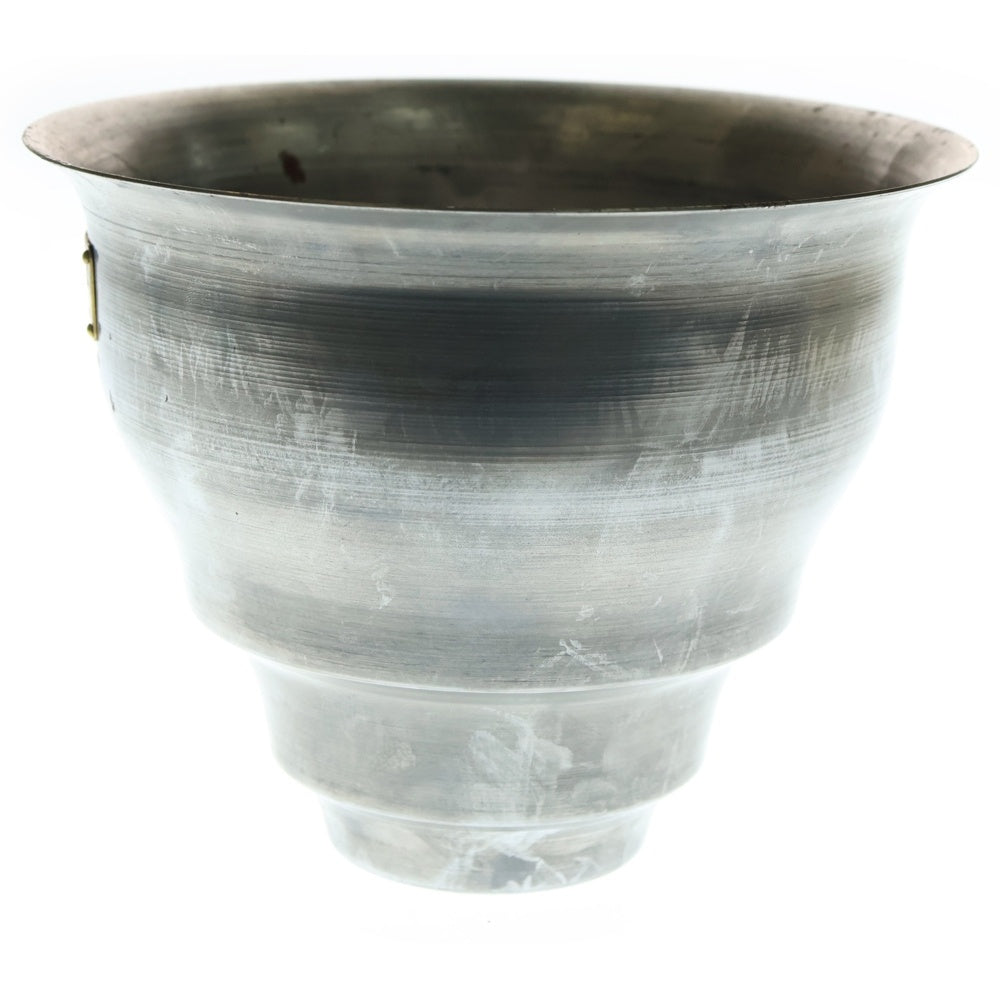 m&m(エムアンドエム) ×MASSES POT TYPE 5 - Conch STEEL / MEDIUM マシス コンク 鉄鉢 ポット シルバー