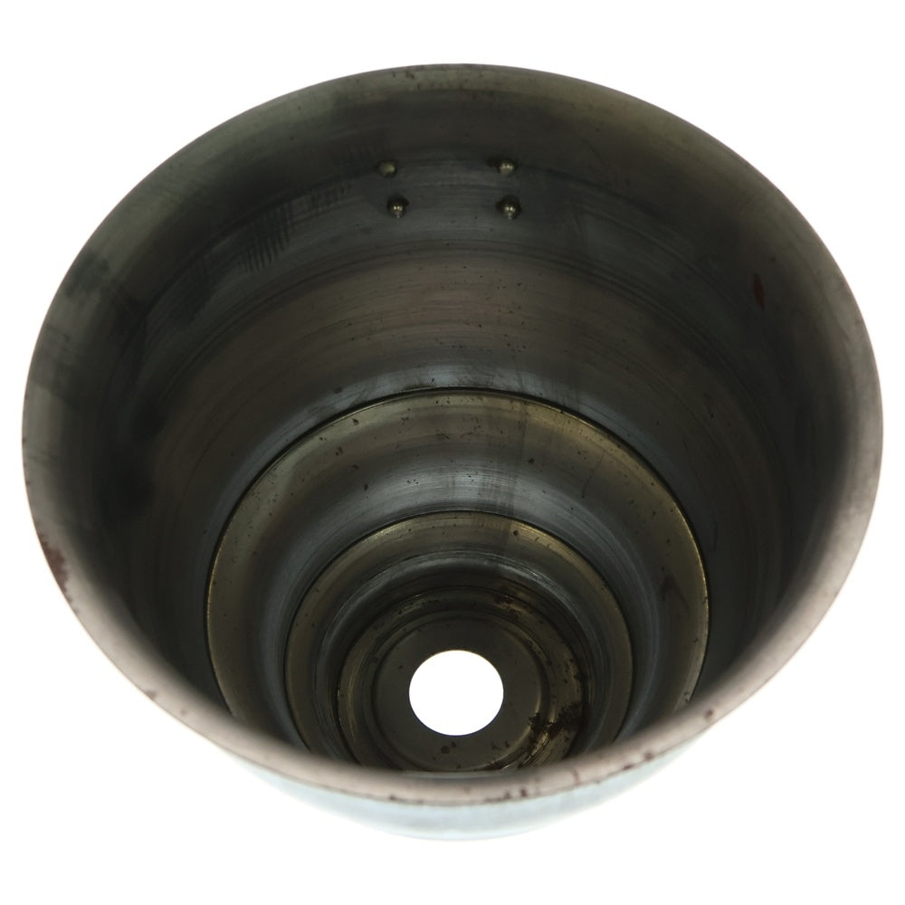 m&m(エムアンドエム) ×MASSES POT TYPE 5 - Conch STEEL / MEDIUM マシス コンク 鉄鉢 ポット シルバー