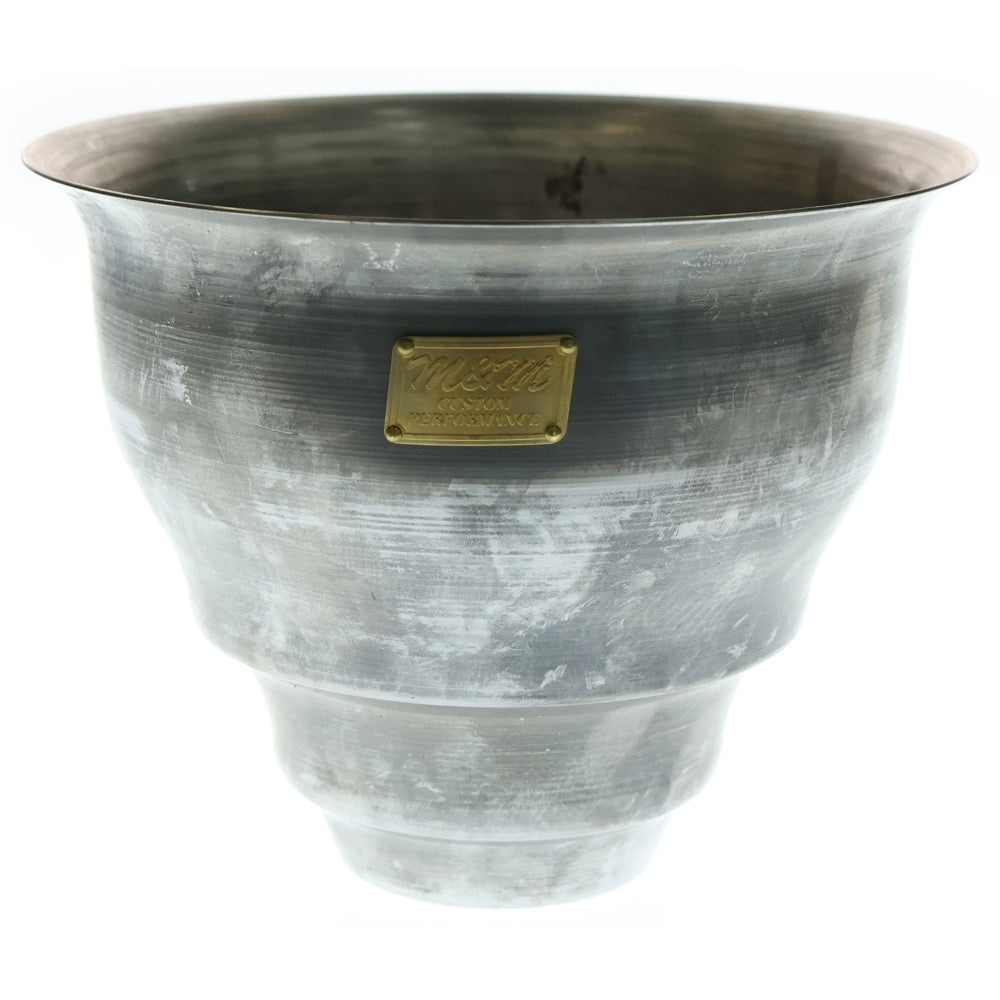 m&m(エムアンドエム) ×MASSES POT TYPE 5 - Conch STEEL / MEDIUM マシス コンク 鉄鉢 ポット シルバー
