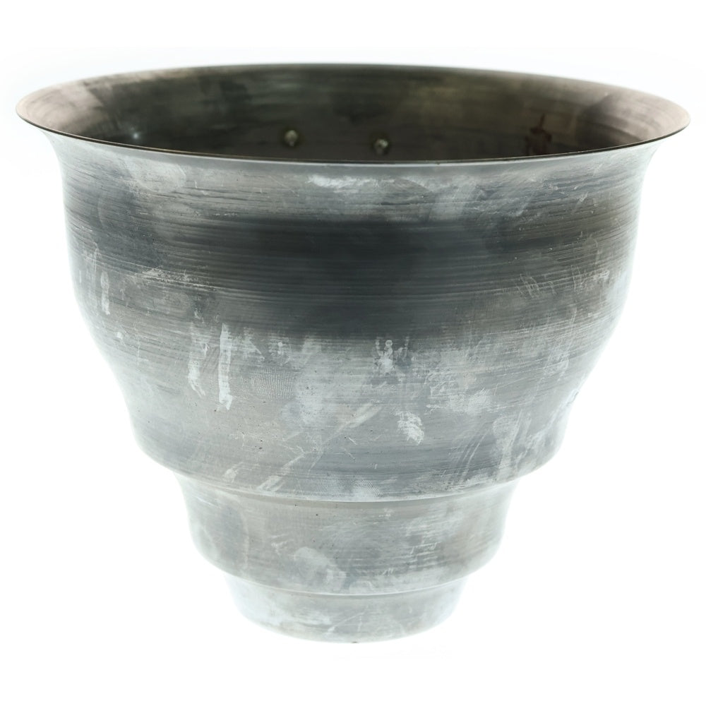 m&m(エムアンドエム) ×MASSES POT TYPE 5 - Conch STEEL / MEDIUM マシス コンク 鉄鉢 ポット シルバー