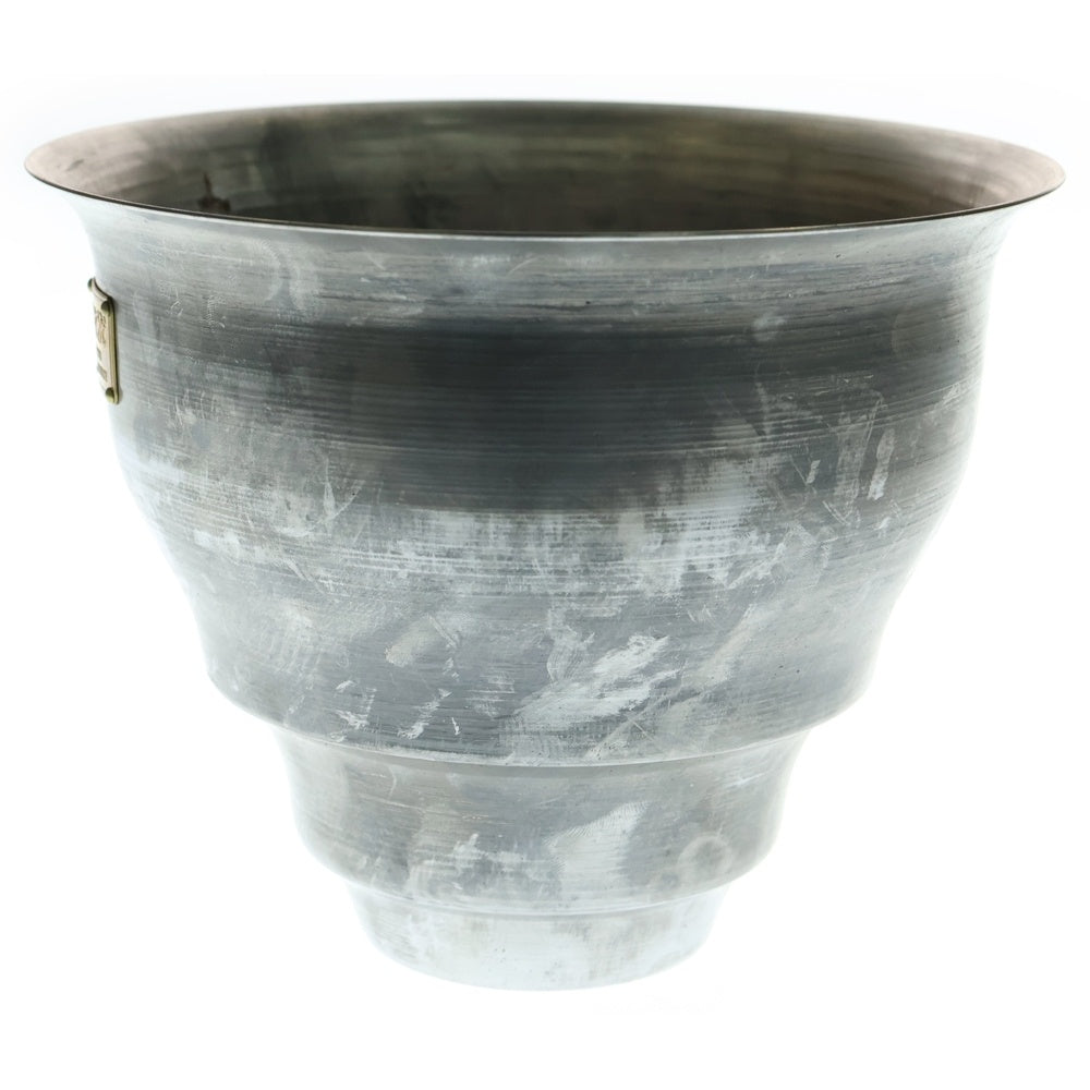 m&m(エムアンドエム) ×MASSES POT TYPE 5 - Conch STEEL / MEDIUM マシス コンク 鉄鉢 ポット シルバー