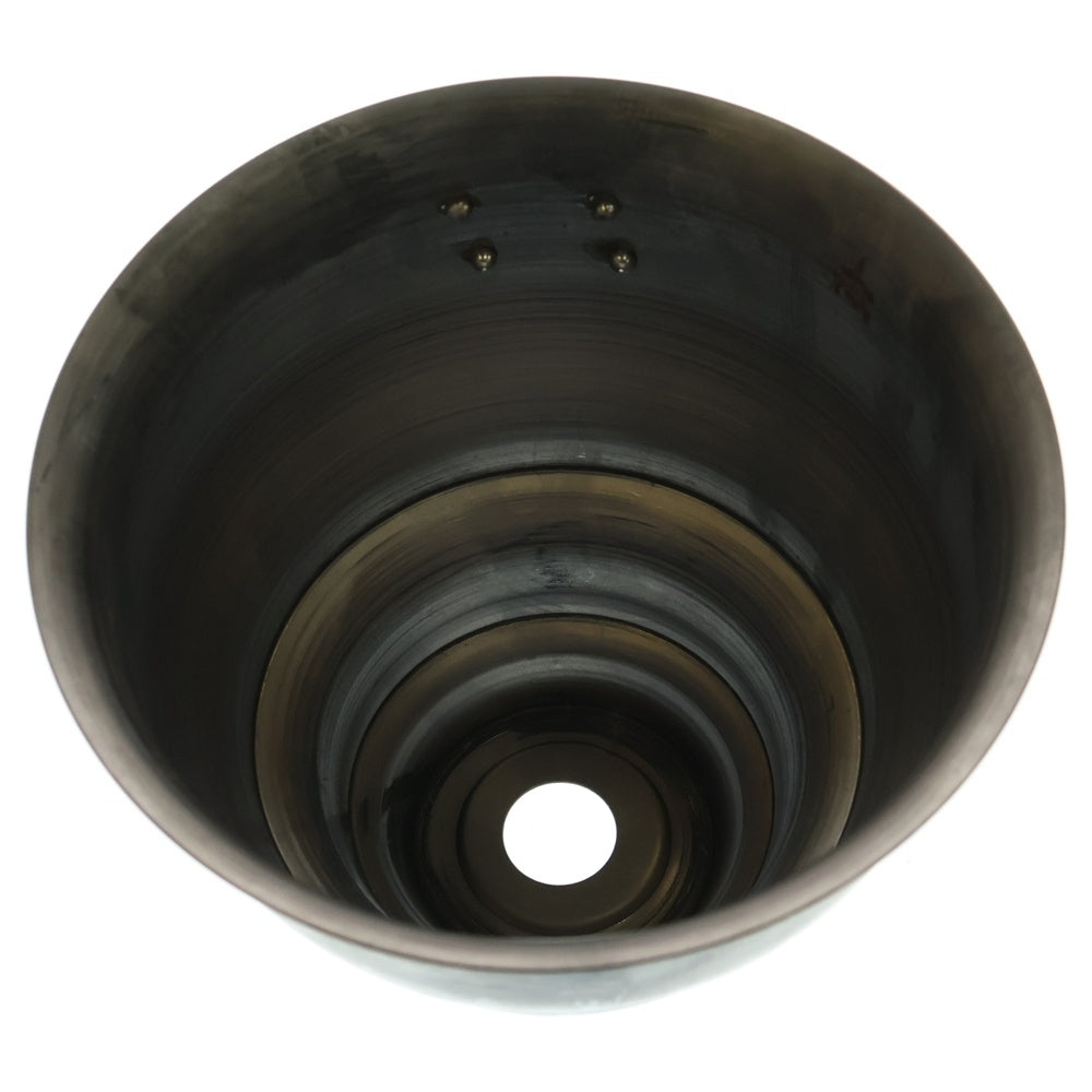 m&m(エムアンドエム) ×MASSES POT TYPE 5 - Conch STEEL / MEDIUM マシス コンク 鉄鉢 ポット シルバー