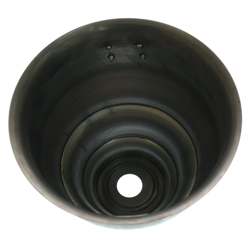 m&m(エムアンドエム) ×MASSES POT TYPE 5 - Conch STEEL / MEDIUM マシス コンク 鉄鉢 ポット シルバー