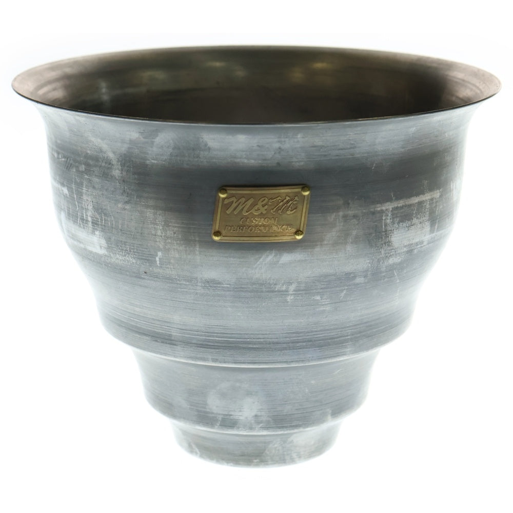 m&m(エムアンドエム) ×MASSES POT TYPE 5 - Conch STEEL / MEDIUM マシス コンク 鉄鉢 ポット シルバー