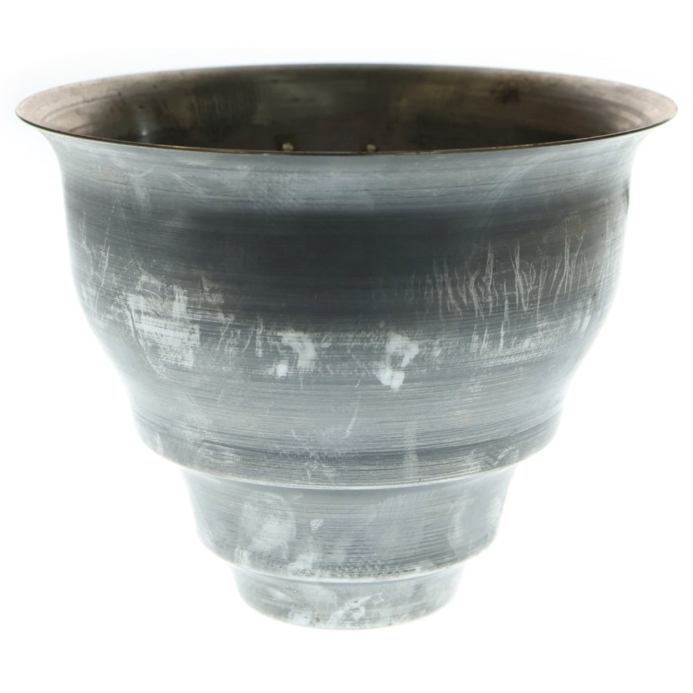 m&m(エムアンドエム) ×MASSES POT TYPE 5 - Conch STEEL / MEDIUM マシス コンク 鉄鉢 ポット シルバー