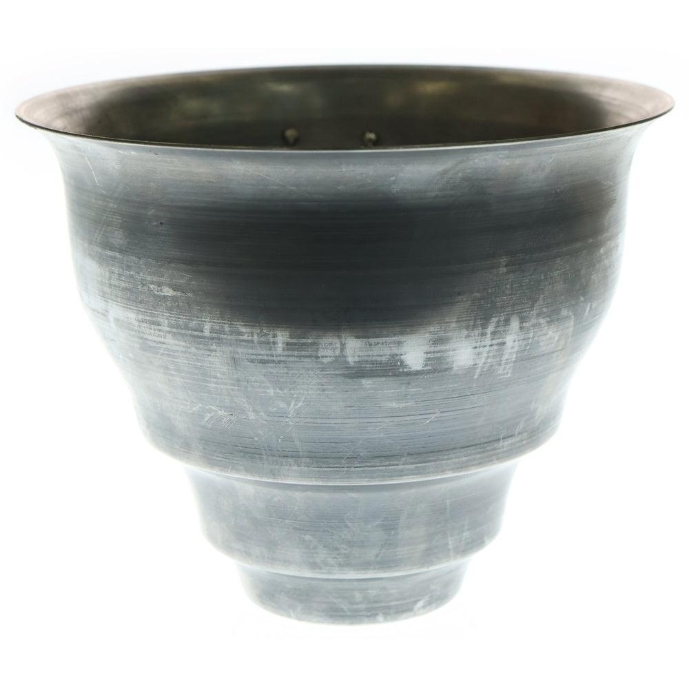 m&m(エムアンドエム) ×MASSES POT TYPE 5 - Conch STEEL / MEDIUM マシス コンク 鉄鉢 ポット シルバー