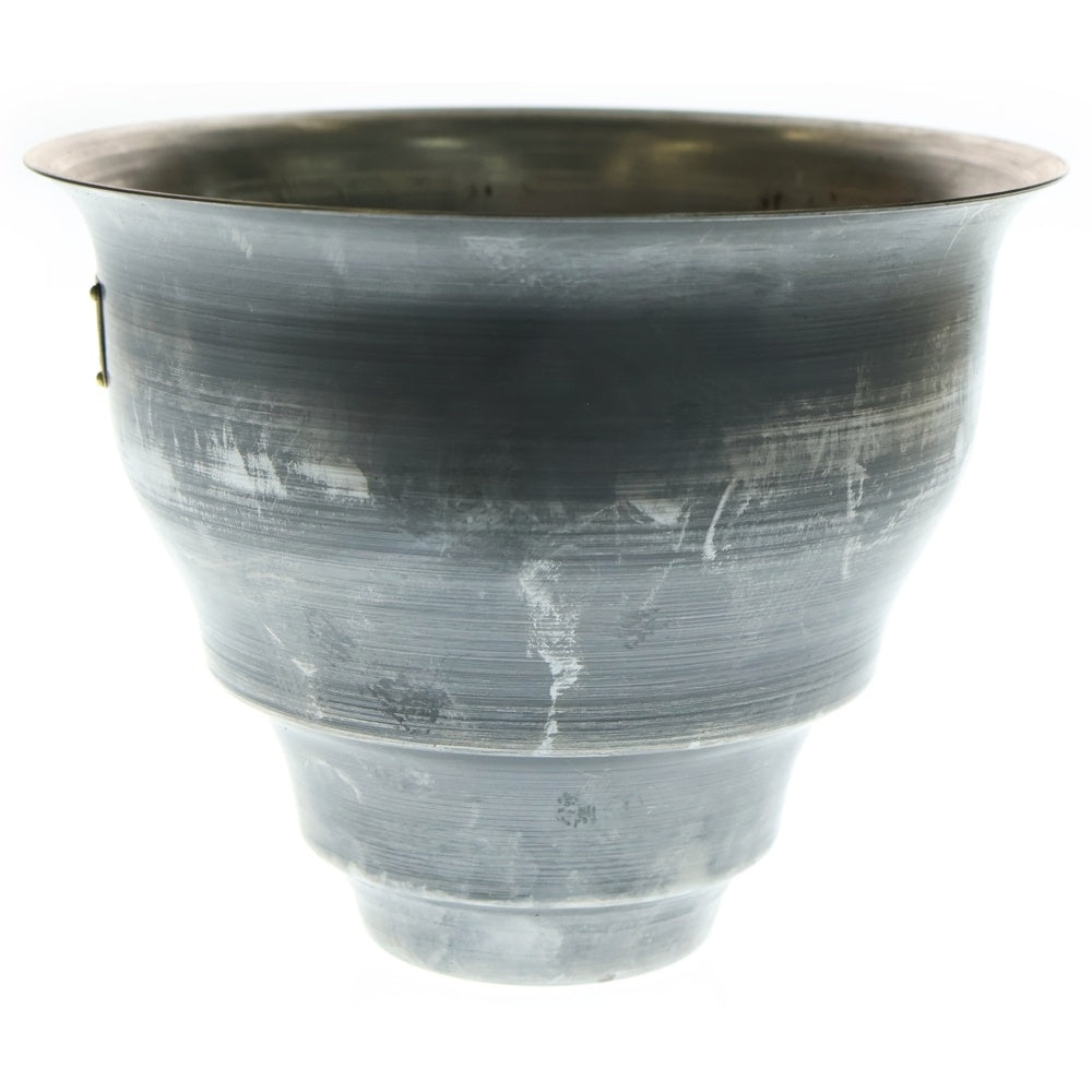 m&m(エムアンドエム) ×MASSES POT TYPE 5 - Conch STEEL / MEDIUM マシス コンク 鉄鉢 ポット シルバー