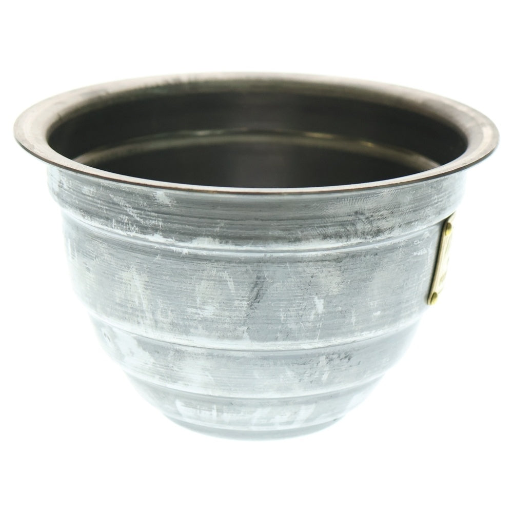 m&m(エムアンドエム) ×MASSES POT TYPE 4 - TERMIT STEEL / SMALL マシス ターミット 鉄鉢 ポット シルバー