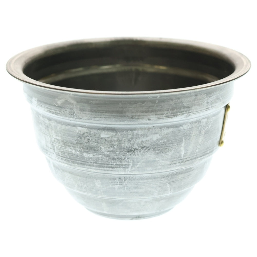 m&m(エムアンドエム) ×MASSES POT TYPE 4 - TERMIT STEEL / SMALL マシス ターミット 鉄鉢 ポット シルバー