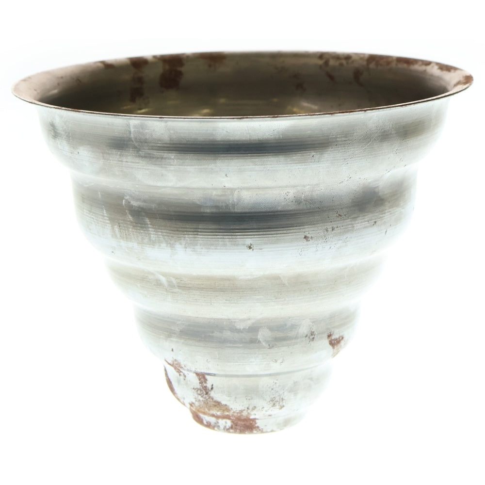 m&m(エムアンドエム) ×MASSES POT TYPE 6 - Bibendum STEEL / MEDIUM マシス ビバンダム 鉄鉢 ポット シルバー