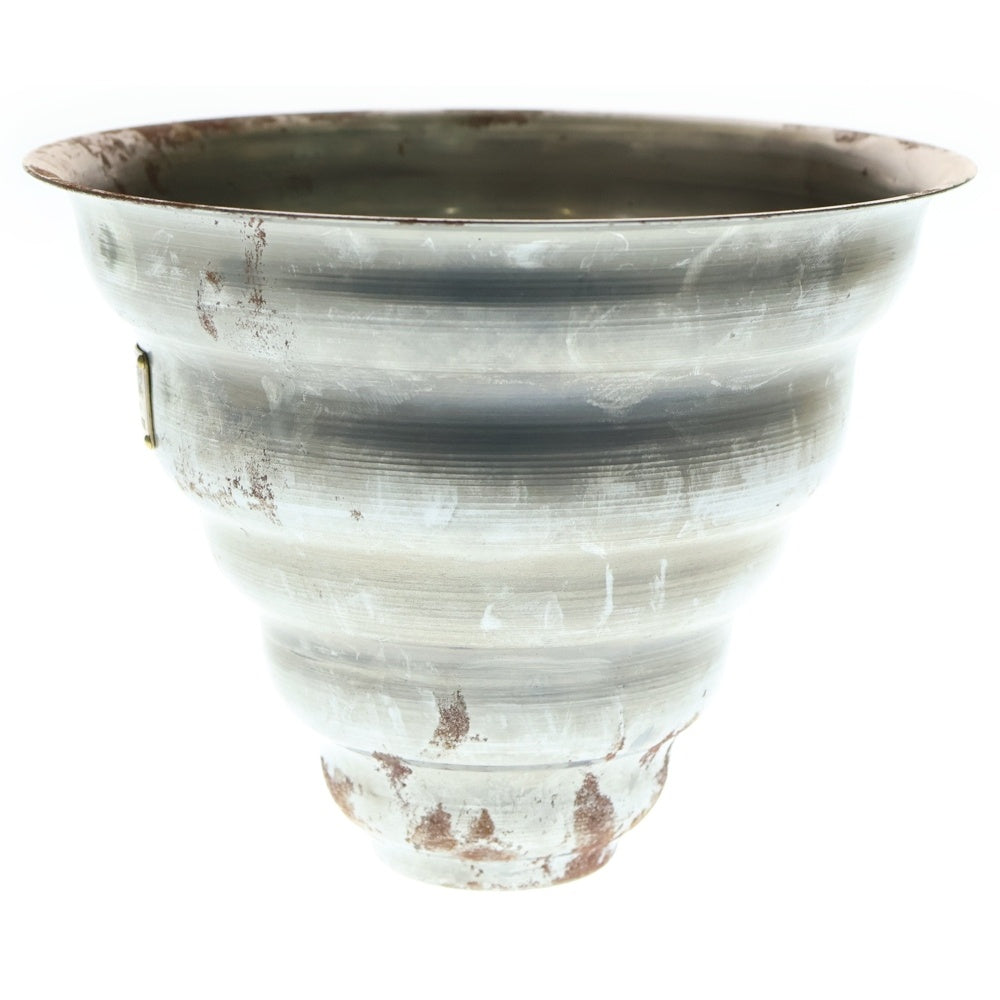 m&m(エムアンドエム) ×MASSES POT TYPE 6 - Bibendum STEEL / MEDIUM マシス ビバンダム 鉄鉢 ポット シルバー