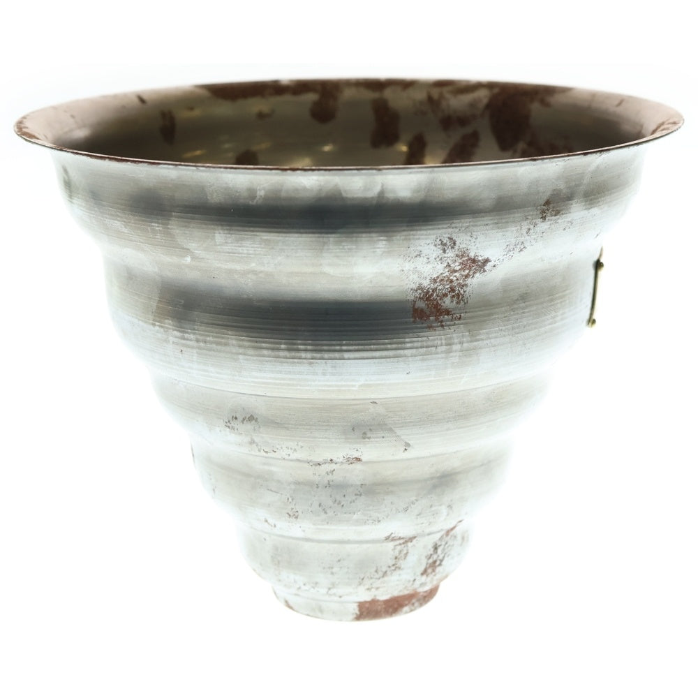 m&m(エムアンドエム) ×MASSES POT TYPE 6 - Bibendum STEEL / MEDIUM マシス ビバンダム 鉄鉢 ポット シルバー