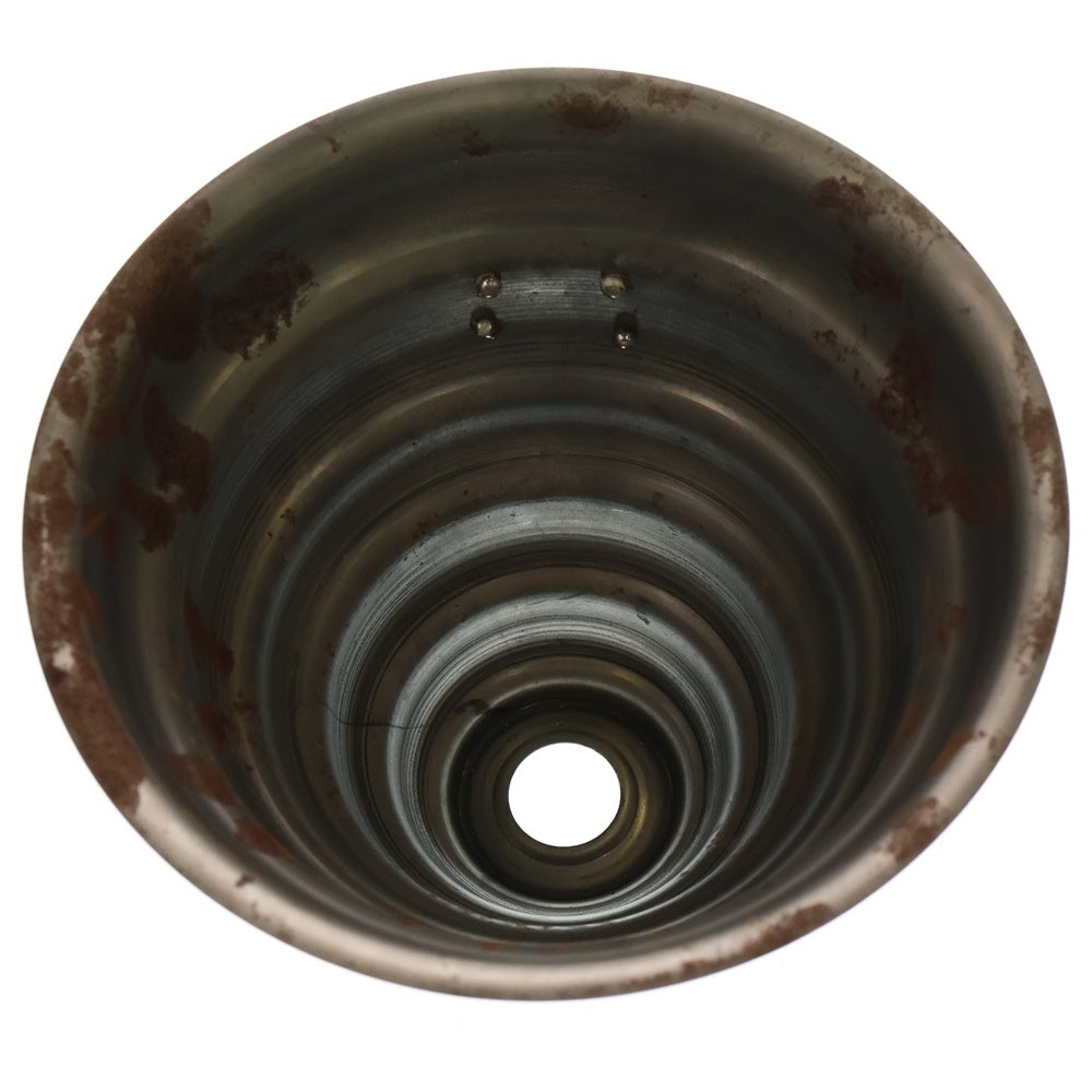 m&m(エムアンドエム) ×MASSES POT TYPE 6 - Bibendum STEEL / MEDIUM マシス ビバンダム 鉄鉢 ポット シルバー