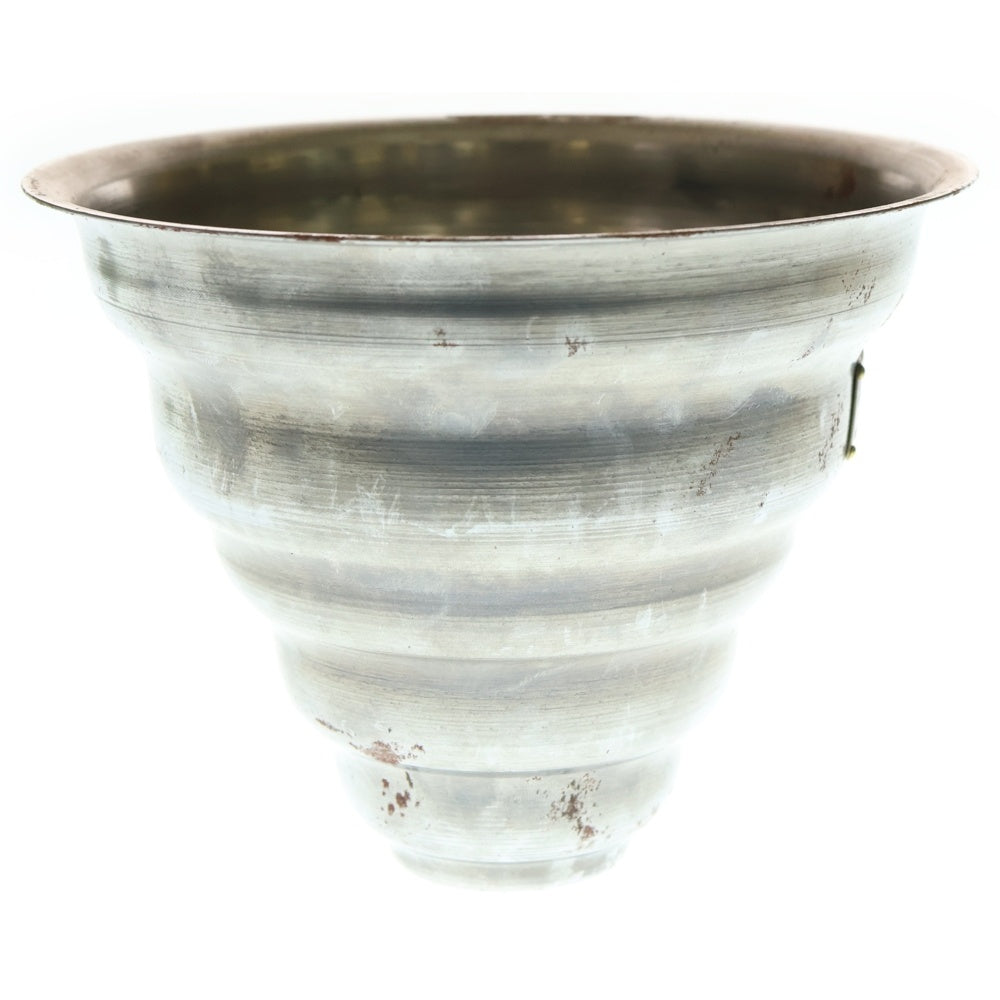 m&m(エムアンドエム) ×MASSES POT TYPE 6 - Bibendum STEEL / MEDIUM マシス ビバンダム 鉄鉢 ポット シルバー