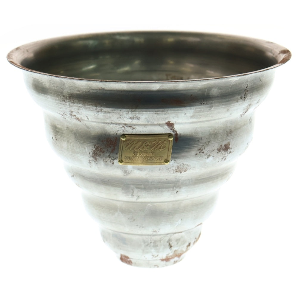 m&m(エムアンドエム) ×MASSES POT TYPE 6 - Bibendum STEEL / MEDIUM マシス ビバンダム 鉄鉢 ポット シルバー